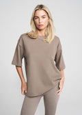 Μπλούζα με oversized βαμβάκι