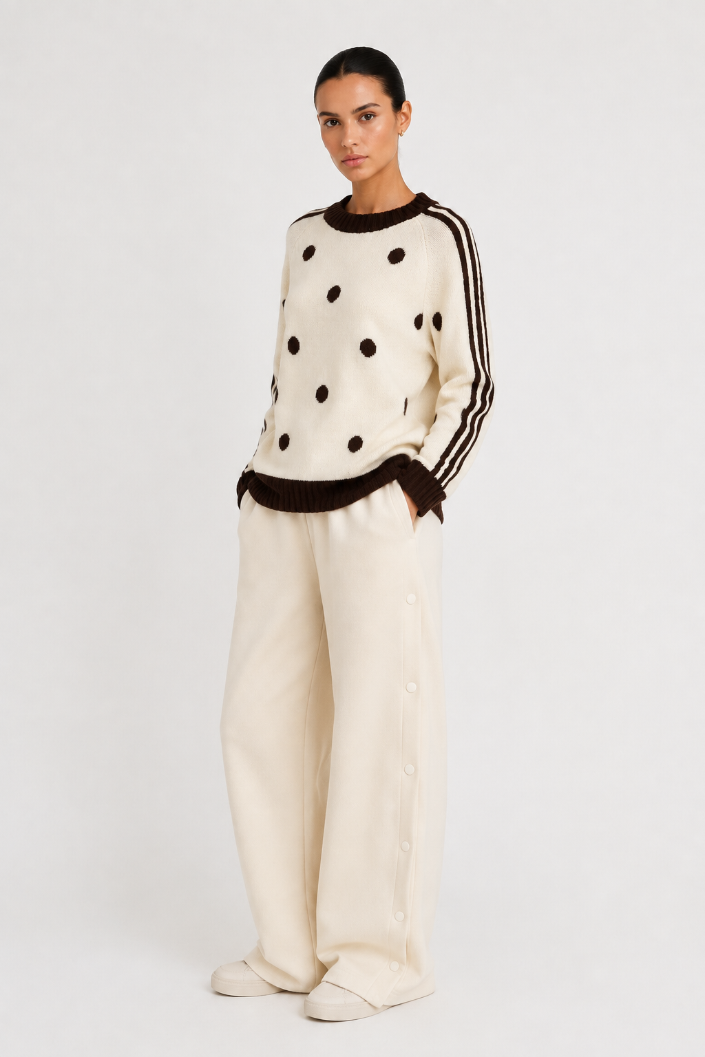 Lumina Button Detail Sweatpants