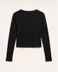 Lumina button top black