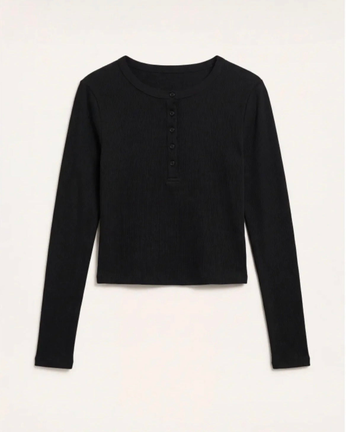 Lumina button top black