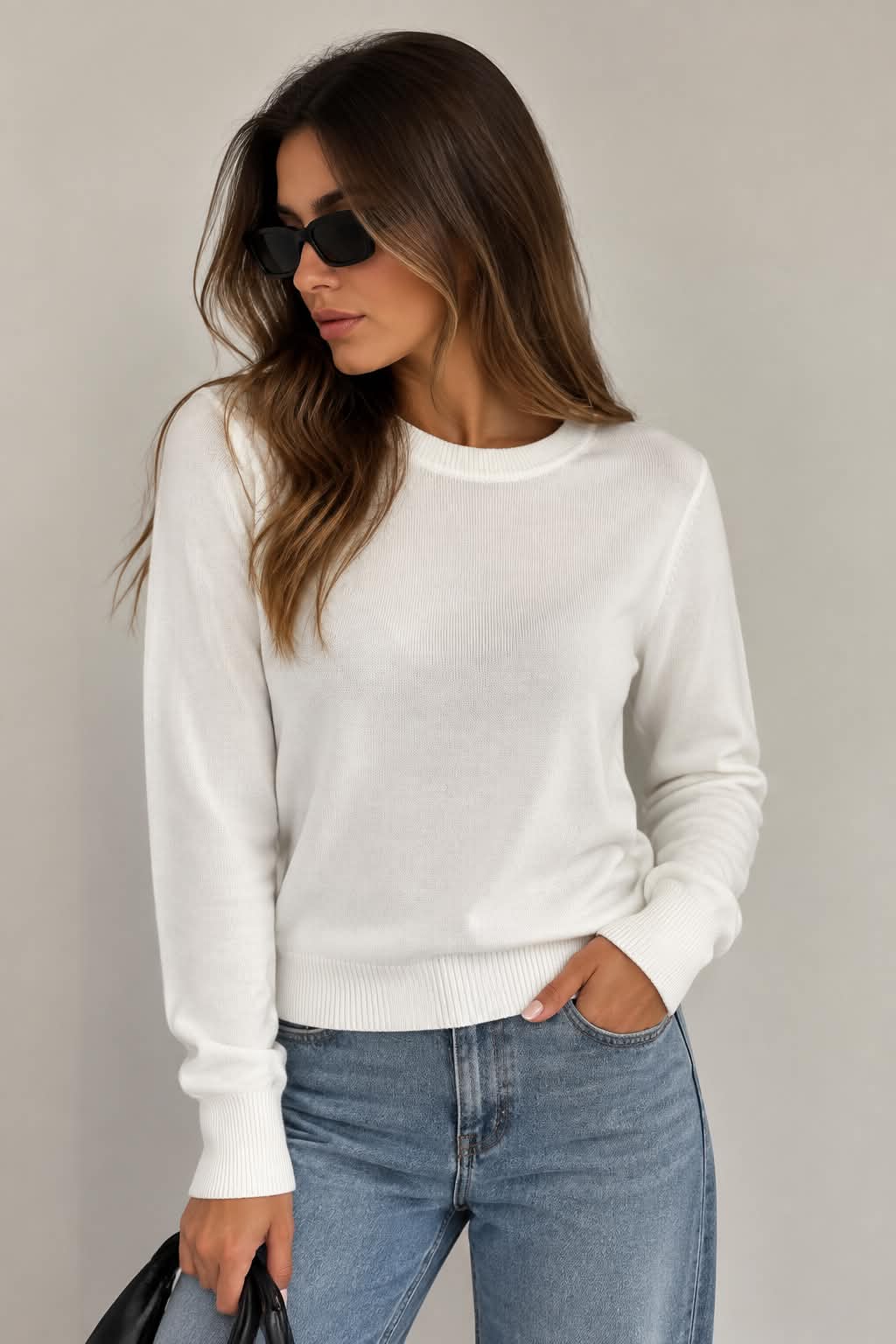 Soft Essential Knit White